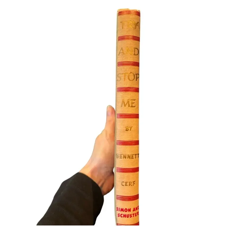 VTG 1944 Try and Stop Me by Bennett Cerf, HC Collection of Humor
